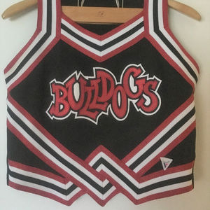 Cheer Dance Uniform - Black Red - Bulldogs